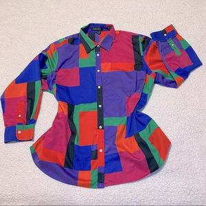 90s Ralph Lauren Multi Colour Button Down